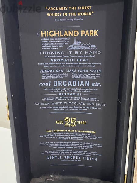 rare 25 year old discontinued bottle of highland park 10