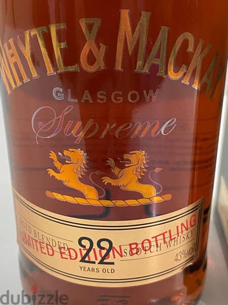 rare 22 year old bottle of white and McKay limited edition 3