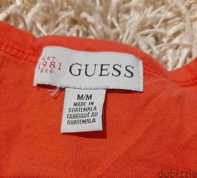 original GUESS orange shirt for women 4