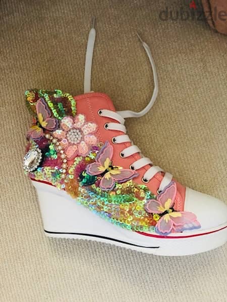 fashionable new handmade canvas shoes high quality 38.5 size 0
