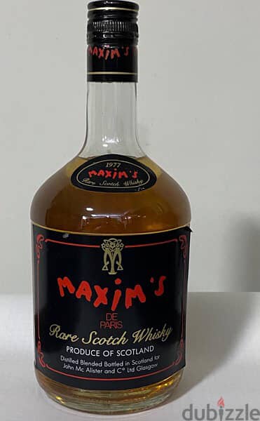 rare antique 1977 discontinued bottle of Maxim de Paris 4