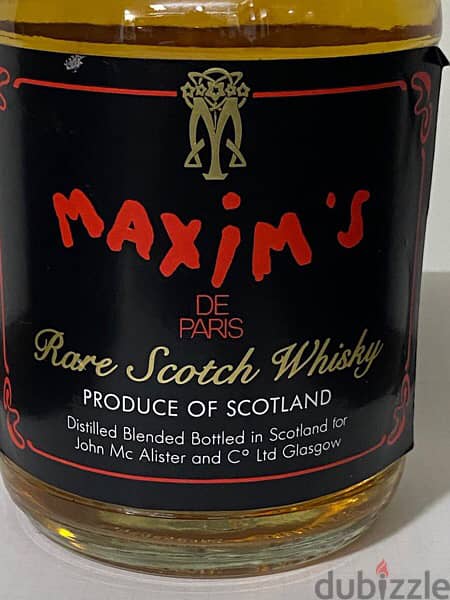 rare antique 1977 discontinued bottle of Maxim de Paris 6