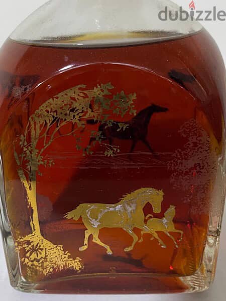 rare antique decanter hand painted bourbon 8