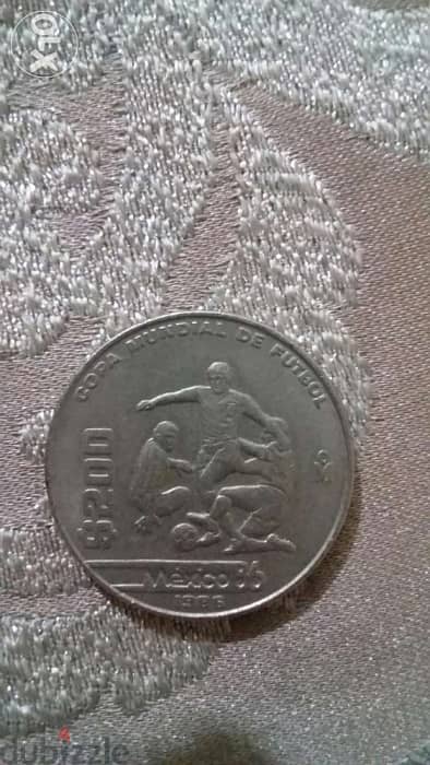 World cup Mexico Mondial Memorial Coin 1986 won by Diego Maradona