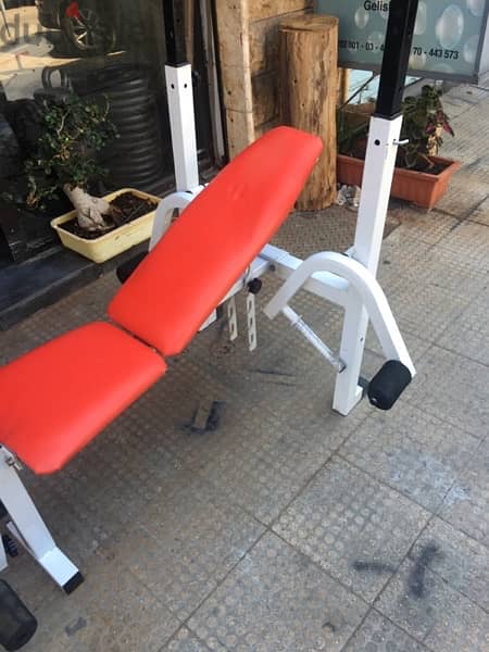 adjustable bench with legs and new big axe very good quality 70/443573 2