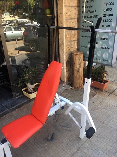 adjustable bench with legs and new big axe very good quality 70/443573 3