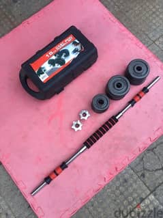 set dumbells with big axe we have also all sports equipment