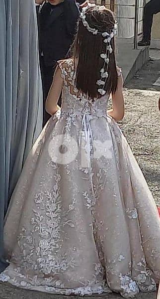 Fille d'honneur dress for 7 years old girl, haute cautur for wedding 2