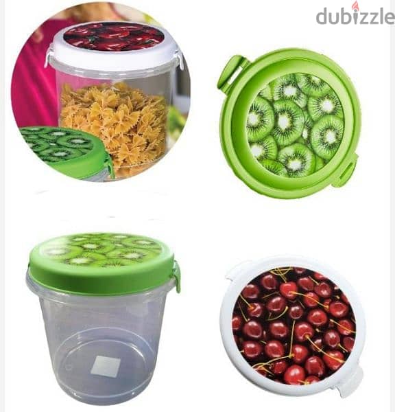 3 kilos transparent plastic food containers with lids 2