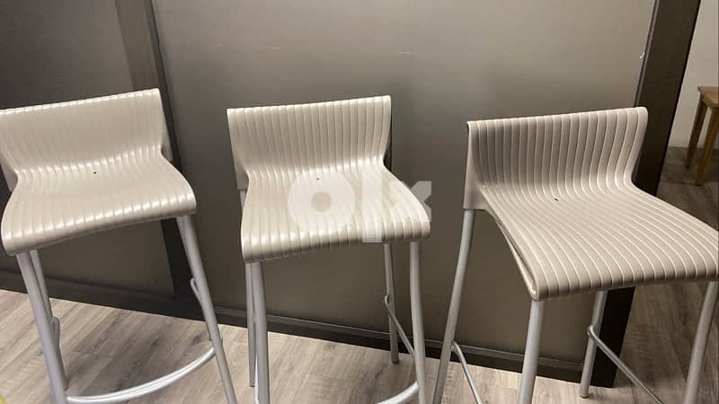 Set of 3 Nardi bar stools-Duca 1