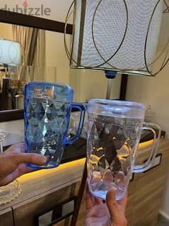 crystal Plexi water and juice jugs