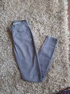Grey skinny jeans for women size 34 0