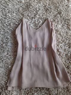 brand new beige silk shirt for women