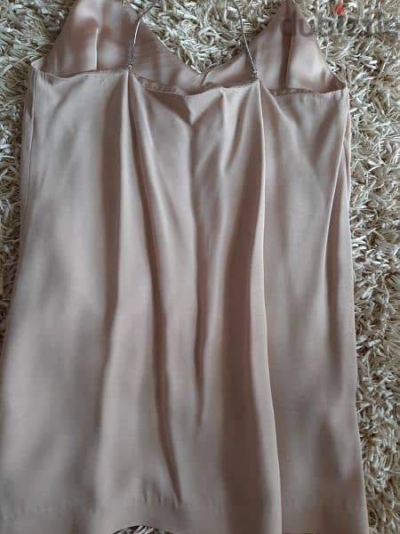 brand new beige silk shirt for women 2