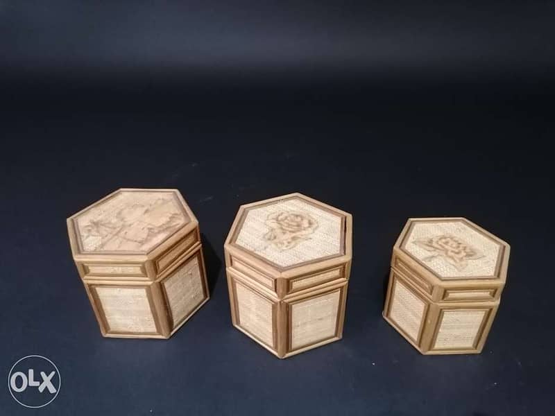 Set of 3 bamboo box 2