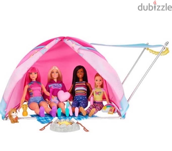Barbie It Takes Two Camping Playset with Tent, 2 Dolls & 20 Pieces 1