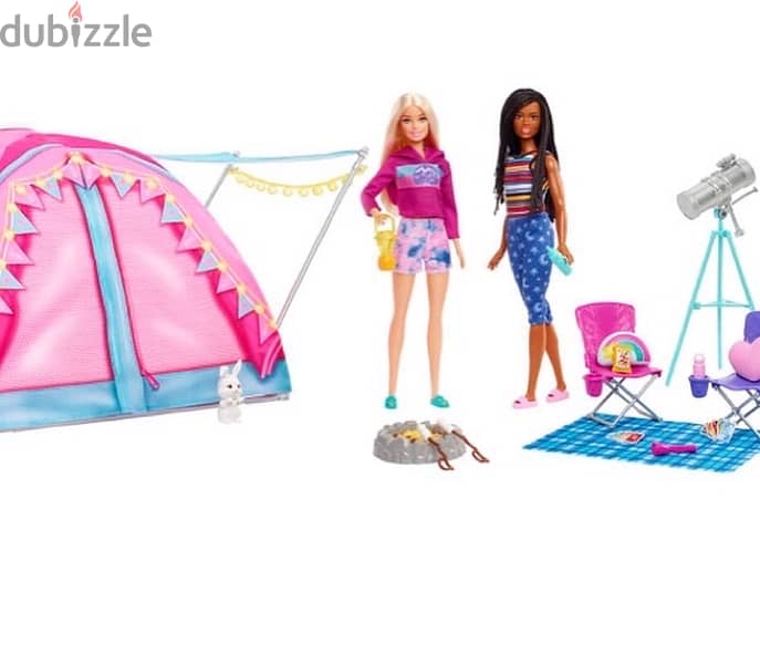 Barbie It Takes Two Camping Playset with Tent, 2 Dolls & 20 Pieces 2