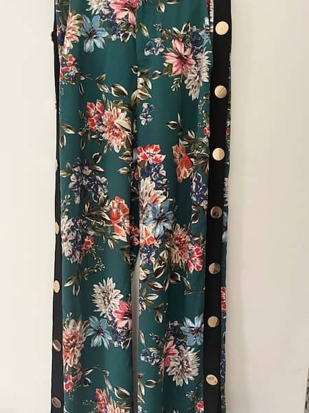 flower print pant size s-m 1