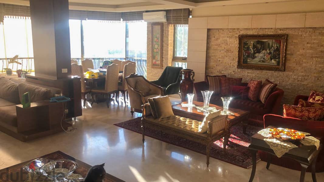 260 SQM Apartment in Baabdat, Metn with a Sea and Mountain View 1