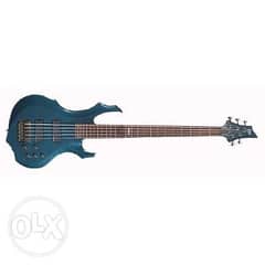 ESP LTD F255 bass guitar gunmetal blue 0