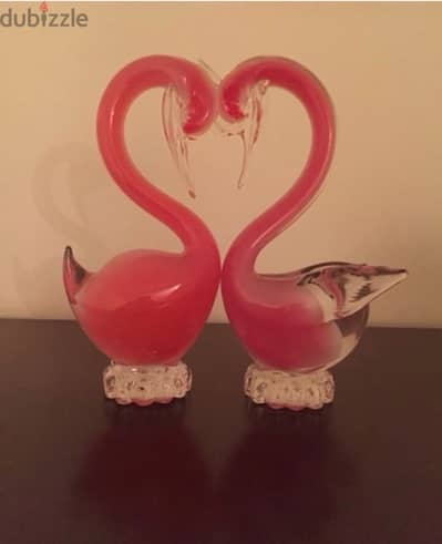 Murano Twin Swans