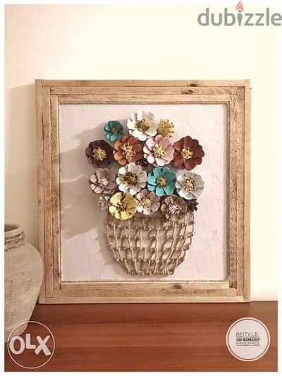 wall art flowers vase