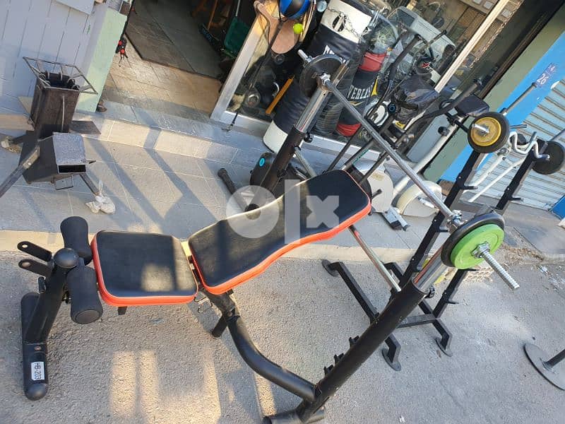 Olympic BODYSYSTEM BENCH  plus axe plus 20 kgb 1