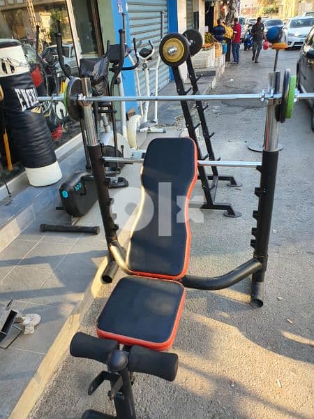 Olympic BODYSYSTEM BENCH  plus axe plus 20 kgb 2