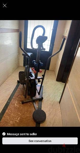 Cardio elliptical and bike machine plus dumbells 03027072 1