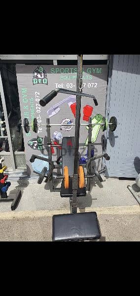 Home gym Bench includes all body workouts 03027072 GEO GYM EQUIPMENTS 0