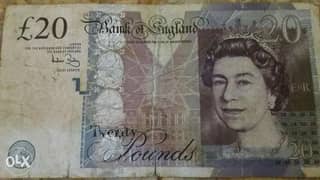 Twenty Great Britian Pound Memorial Banknote for Econmist Adam Smith