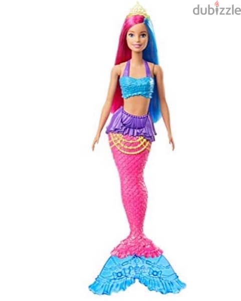Barbie Dreamtopia Mermaid Doll, 12-inch, Pink and Blue Hair 1