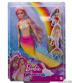 Barbie Dreamtopia Rainbow Magic Mermaid Doll with Rainbow Hair