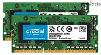 DDR 3 Ram (2x1GB) (2x2GB) (2x4GB)