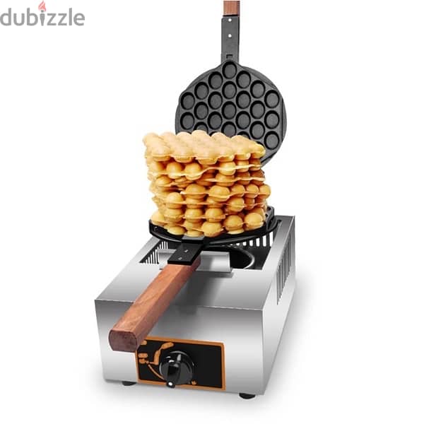 Bubble Waffle Machine gas with Mix مكنة بابل وافل غاز/كهربا مع الخلطة 1