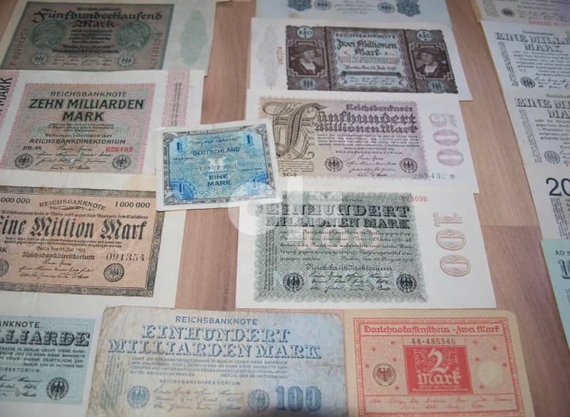 مجموعة كبيرة من العملات المانيا في الحرب العالمية الاولى 3