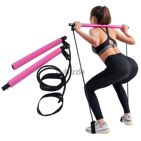 Pilates Bar Kit with Resistance Band - Gym, Fitness & Fighting sports -  114213240