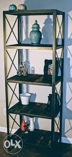 [ Contemporary furniture of industrial steel - bookcase/display racks]