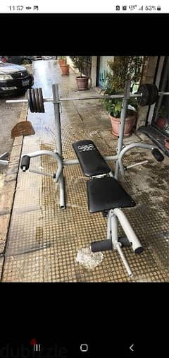 Adjustable bench plus rack plus rack plus legs extension 03027072