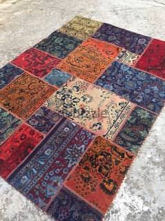 سجاد عجمي 195/145. Persian Carpet. Tapis. Hand made 0