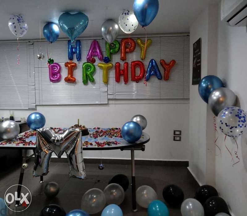 13Pcs Happy Birthday Foil Letter Balloon Party Decorations 2