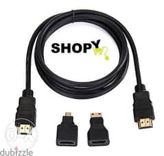 High Speed 3-In-1 HDMI Converter Cable HDMI