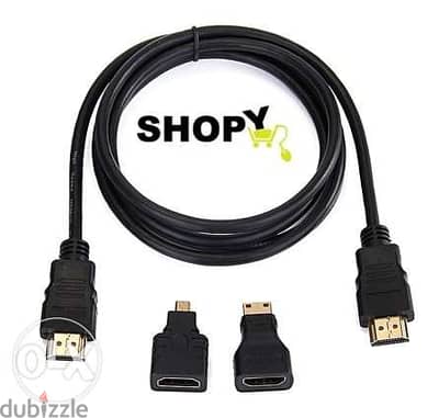 High Speed 3-In-1 HDMI Converter Cable HDMI