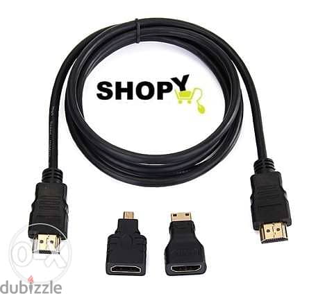 High Speed 3-In-1 HDMI Converter Cable HDMI 0