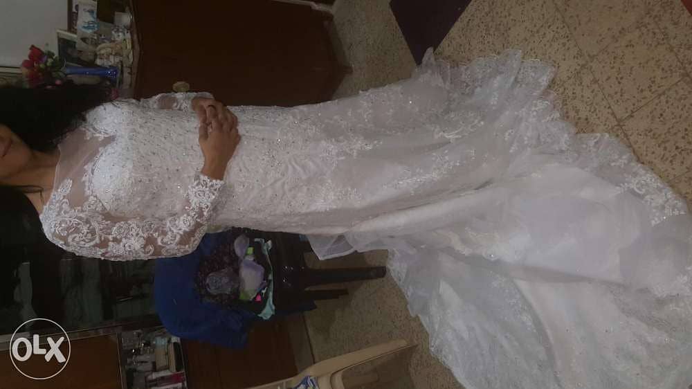 فستان عرس Wedding dress used one time, hand made very good condition 7