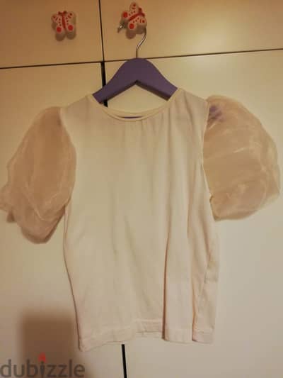 Zara Fluffy sleeved T. Shirt