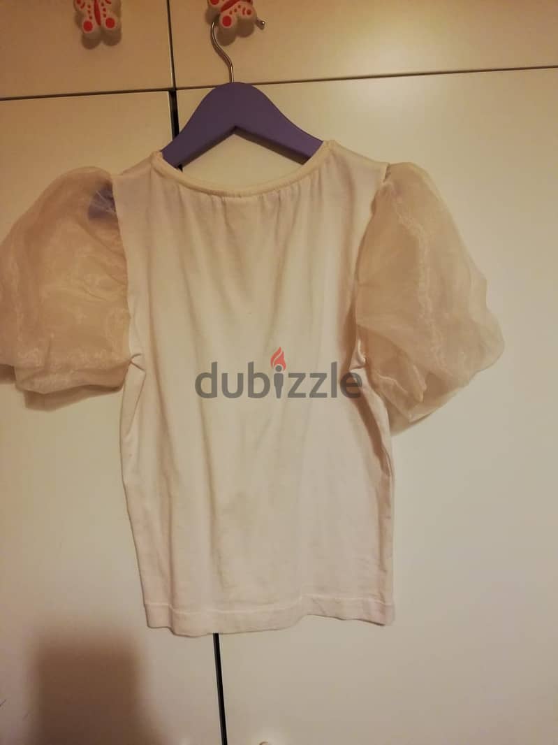 Zara Fluffy sleeved T. Shirt 1