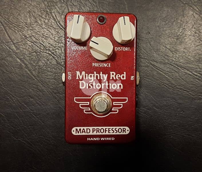 Mad Professor Mighty Red Distortion pedal made in Finland 1