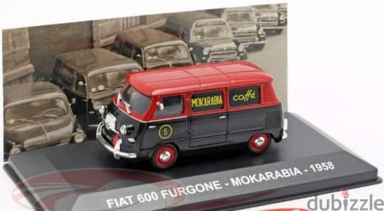 Fiat 600 Van (1958) Mokarabia diecast car model 1:43.