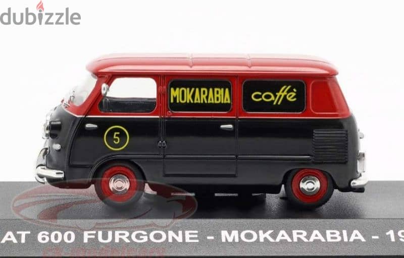 Fiat 600 Van (1958) Mokarabia diecast car model 1:43. 2